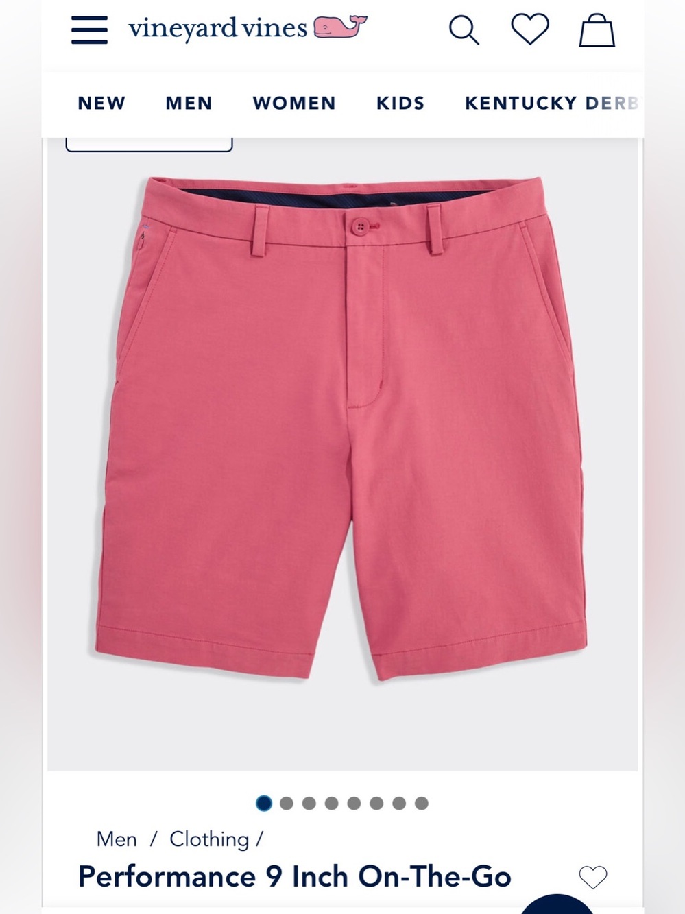 Boys Vineyard Vines Coral Performance Shorts